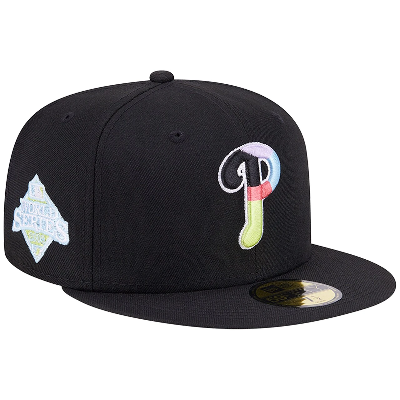 Men's Philadelphia Phillies New Era Black Multi-Color Pack 59FIFTY Fitted Hat 1 Men's Philadelphia Phillies New Era Black Multi-Color Pack 59FIFTY Fitted Hat