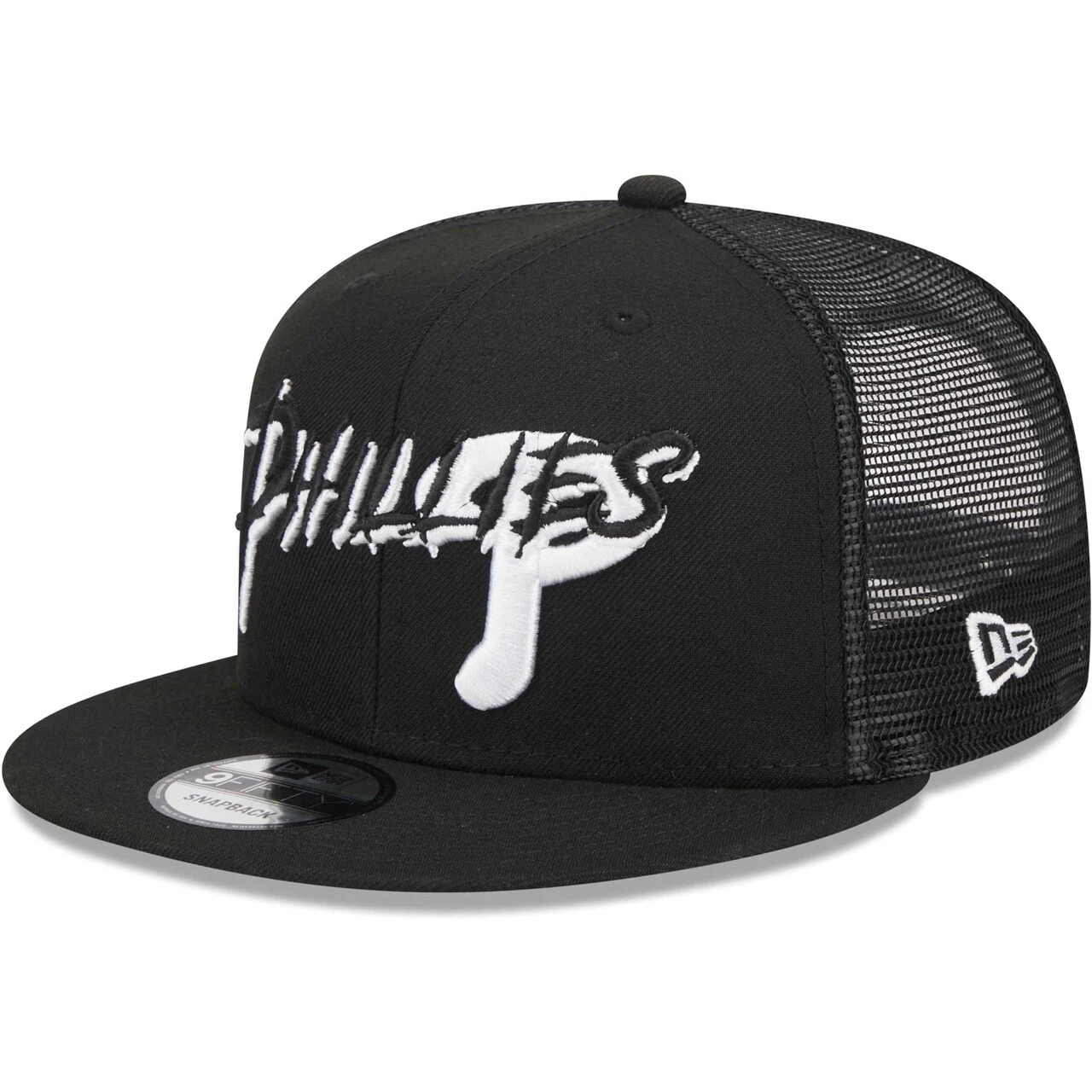 Men's Philadelphia Phillies New Era Black Street Trucker 9FIFTY Snapback Hat 3 Men's Philadelphia Phillies New Era Black Street Trucker 9FIFTY Snapback Hat - Image 3
