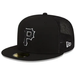 Men's Pittsburgh Pirates New Era Black 2023 Batting Practice 59FIFTY Fitted Hat