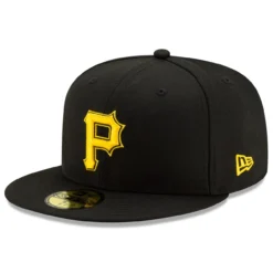 Men's Pittsburgh Pirates New Era Black Alternate 2 Authentic Collection On-Field 59FIFTY Fitted Hat