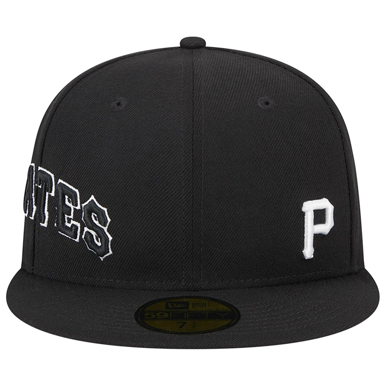 Men's Pittsburgh Pirates New Era Black Jersey 59FIFTY Fitted Hat 2 Men's Pittsburgh Pirates New Era Black Jersey 59FIFTY Fitted Hat - Image 2