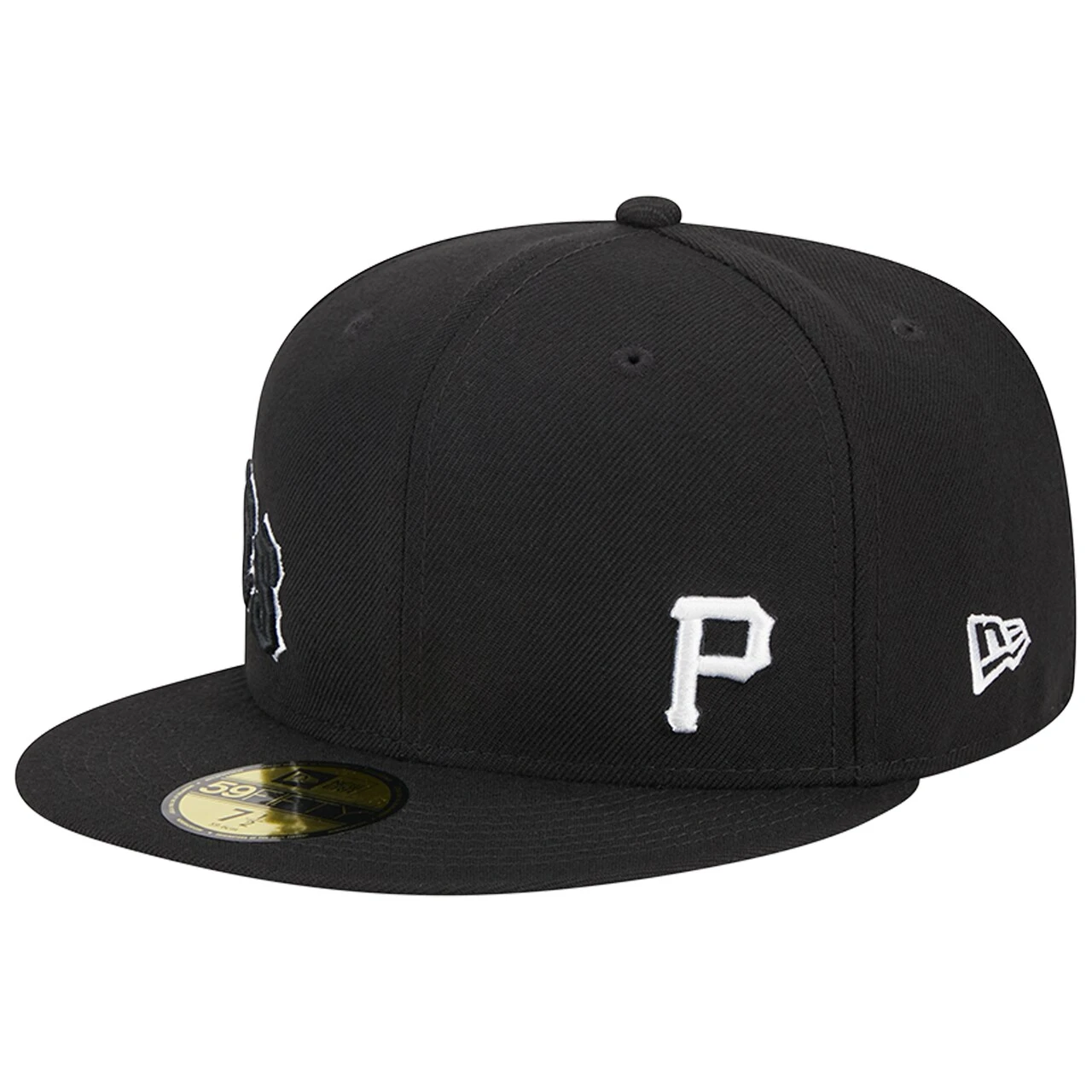 Men's Pittsburgh Pirates New Era Black Jersey 59FIFTY Fitted Hat 3 Men's Pittsburgh Pirates New Era Black Jersey 59FIFTY Fitted Hat - Image 3