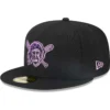 Men's Pittsburgh Pirates New Era Black Metallic Pop 59FIFTY Fitted Hat