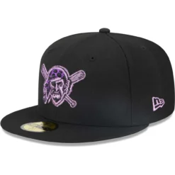 Men's Pittsburgh Pirates New Era Black Metallic Pop 59FIFTY Fitted Hat