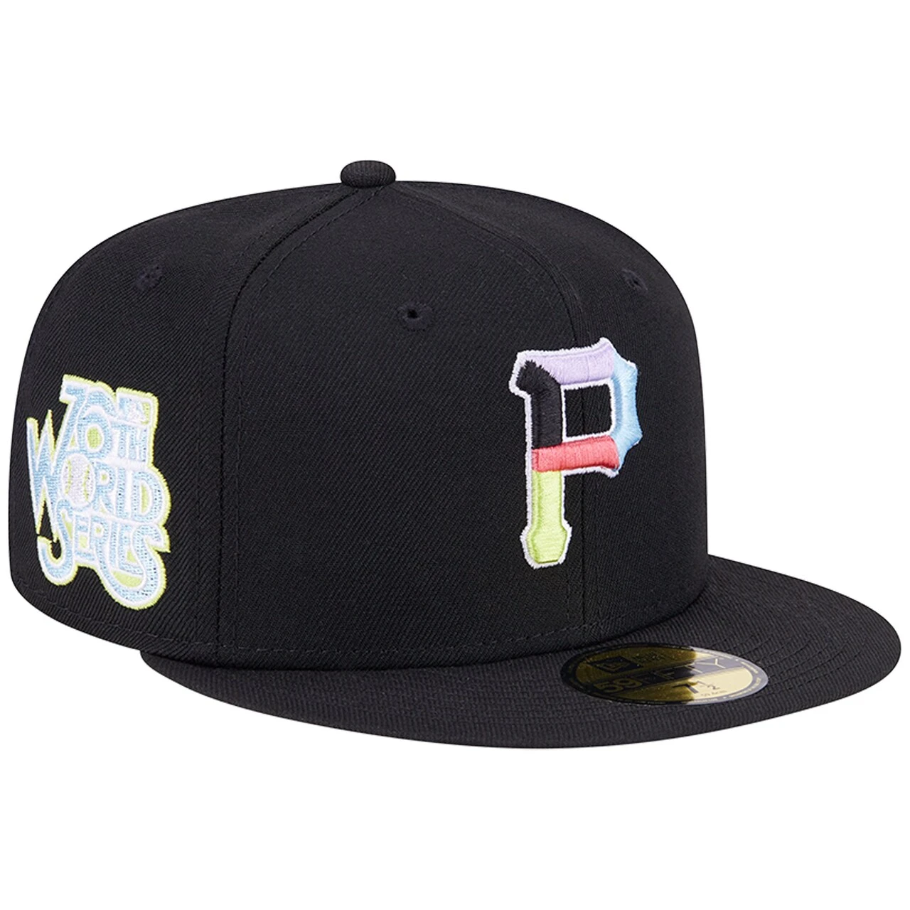 Men's Pittsburgh Pirates New Era Black Multi-Color Pack 59FIFTY Fitted Hat 1 Men's Pittsburgh Pirates New Era Black Multi-Color Pack 59FIFTY Fitted Hat