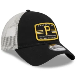 Men's Pittsburgh Pirates New Era Black Property Trucker 9TWENTY Snapback Hat -BaseballCap Hub Store mens new era black pittsburgh pirates property trucker 9twenty snapback hat ss5 p 5002970pv 3u okasy5kpffsghfzdrz60v ig3uqysq61bmzwlgh9bh