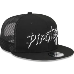 Men's Pittsburgh Pirates New Era Black Street Trucker 9FIFTY Snapback Hat