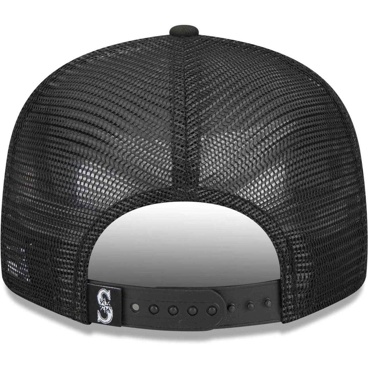Men's Seattle Mariners New Era Black Street Trucker 9FIFTY Snapback Hat 4 Men's Seattle Mariners New Era Black Street Trucker 9FIFTY Snapback Hat - Image 4
