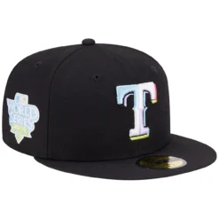 Men's Texas Rangers New Era Black Multi-Color Pack 59FIFTY Fitted Hat