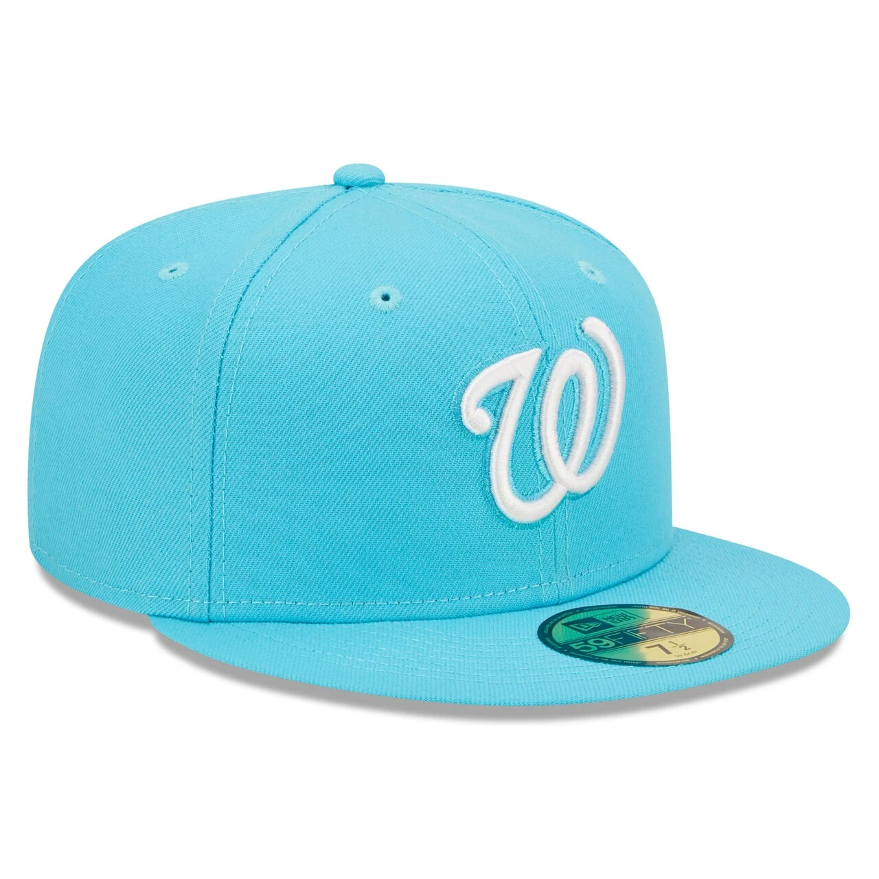 Men's Washington Nationals New Era Blue Vice Highlighter Logo 59FIFTY Fitted Hat 3 Men's Washington Nationals New Era Blue Vice Highlighter Logo 59FIFTY Fitted Hat - Image 3