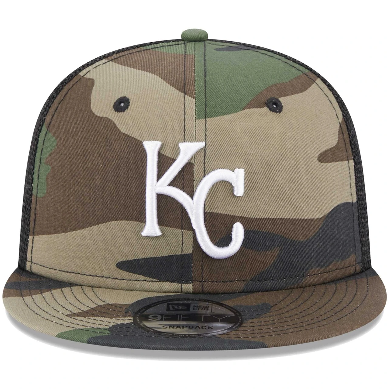 Men's Kansas City Royals New Era Camo Trucker 9FIFTY Snapback Hat 2 Men's Kansas City Royals New Era Camo Trucker 9FIFTY Snapback Hat - Image 2