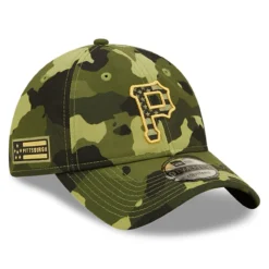Men's Pittsburgh Pirates New Era Camo 2022 Armed Forces Day 9TWENTY Adjustable Hat