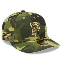 Men's Pittsburgh Pirates New Era Camo 2022 Armed Forces Day On-Field Low Profile 59FIFTY