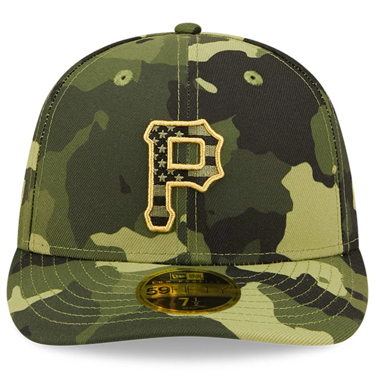 Men's Pittsburgh Pirates New Era Camo 2022 Armed Forces Day On-Field Low Profile 59FIFTY 2 Men's Pittsburgh Pirates New Era Camo 2022 Armed Forces Day On-Field Low Profile 59FIFTY - Image 2