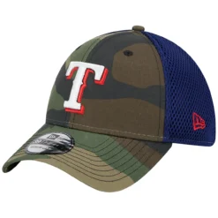 Men's Texas Rangers New Era Camo Team Neo 39THIRTY Flex Hat