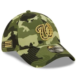 Men's Washington Nationals New Era Camo 2022 Armed Forces Day 39THIRTY Flex Hat