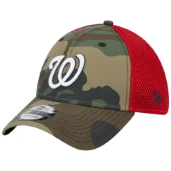 Men's Washington Nationals New Era Camo Team Neo 39THIRTY Flex Hat