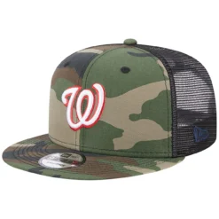 Men's Washington Nationals New Era Camo Trucker 9FIFTY Snapback Hat