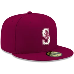Men's Seattle Mariners New Era Cardinal White Logo 59FIFTY Fitted Hat -BaseballCap Hub Store mens new era cardinal seattle mariners white logo 59fifty fitted hat pi4208000 altimages ff 4208794 a95bedca492c2c653df1alt3 full