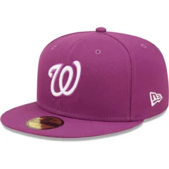 Men's Washington Nationals New Era Grape Logo 59FIFTY Fitted Hat