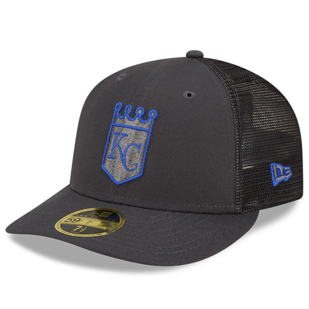Men's Kansas City Royals New Era Graphite 2022 Batting Practice Low Profile 59FIFTY Fitted Hat 1 Men's Kansas City Royals New Era Graphite 2022 Batting Practice Low Profile 59FIFTY Fitted Hat