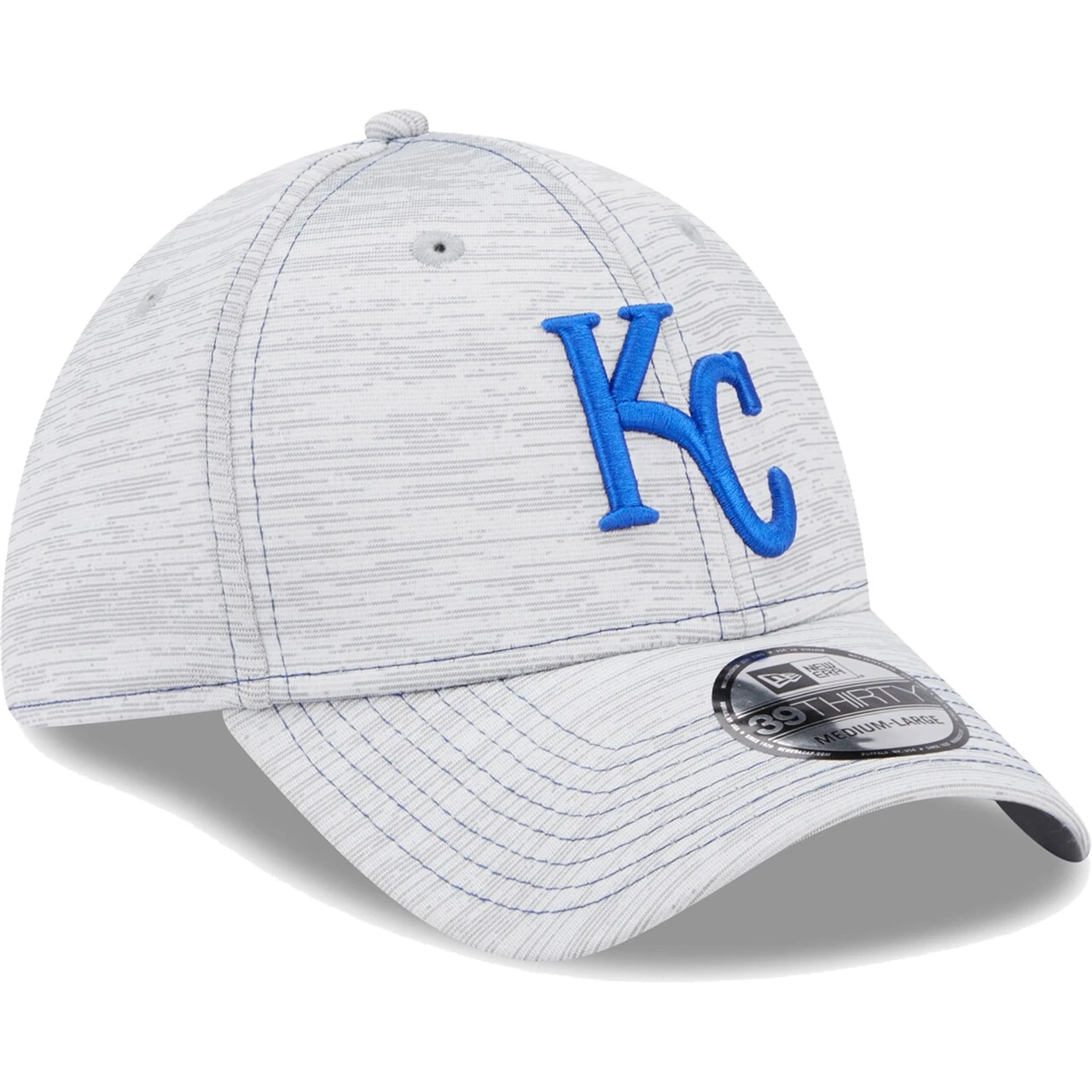 Men's Kansas City Royals New Era Gray Speed 39THIRTY Flex Hat 3 Men's Kansas City Royals New Era Gray Speed 39THIRTY Flex Hat - Image 3