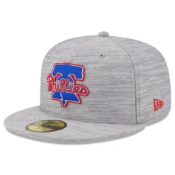 Men's Philadelphia Phillies New Era Gray 2023 Clubhouse 59FIFTY Fitted Hat