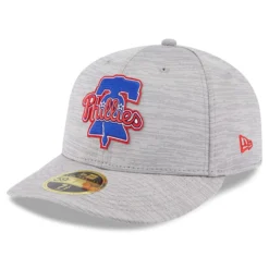 Men's Philadelphia Phillies New Era Gray 2023 Clubhouse Low Profile 59FIFTY Fitted Hat