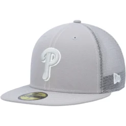 Men's Philadelphia Phillies New Era Gray 2023 On-Field Batting Practice 59FIFTY Fitted Hat