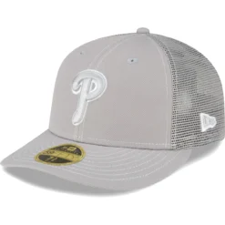 Men's Philadelphia Phillies New Era Gray 2023 On-Field Batting Practice Low Profile 59FIFTY Fitted Hat