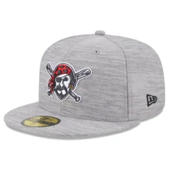 Men's Pittsburgh Pirates New Era Gray 2023 Clubhouse 59FIFTY Fitted Hat