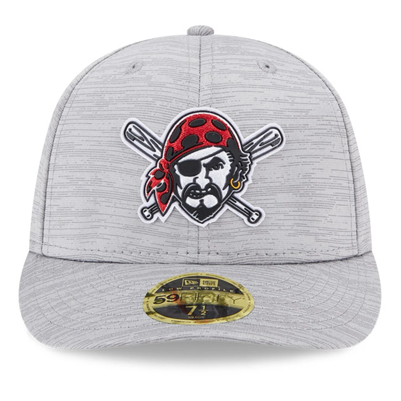 Men's Pittsburgh Pirates New Era Gray 2023 Clubhouse Low Profile 59FIFTY Fitted Hat 2 Men's Pittsburgh Pirates New Era Gray 2023 Clubhouse Low Profile 59FIFTY Fitted Hat - Image 2