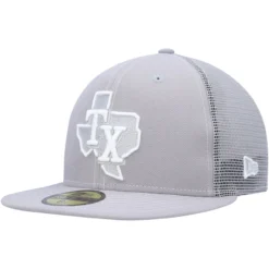 Men's Texas Rangers New Era Gray 2023 On-Field Batting Practice 59FIFTY Fitted Hat