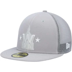 Men's Washington Nationals New Era Gray 2023 On-Field Batting Practice 59FIFTY Fitted Hat