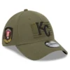 Men's Kansas City Royals New Era Green 2023 Armed Forces Day 39THIRTY Flex Hat