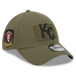 Men's Kansas City Royals New Era Green 2023 Armed Forces Day 39THIRTY Flex Hat
