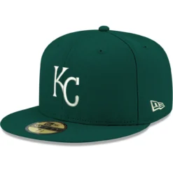 Men's Kansas City Royals New Era Green White Logo 59FIFTY Fitted Hat
