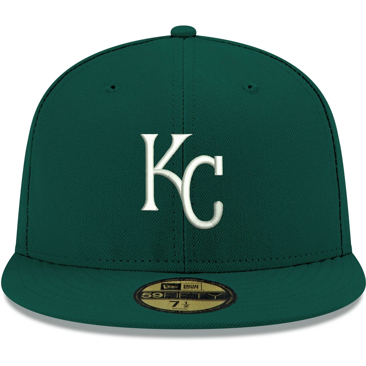 Men's Kansas City Royals New Era Green White Logo 59FIFTY Fitted Hat 2 Men's Kansas City Royals New Era Green White Logo 59FIFTY Fitted Hat - Image 2