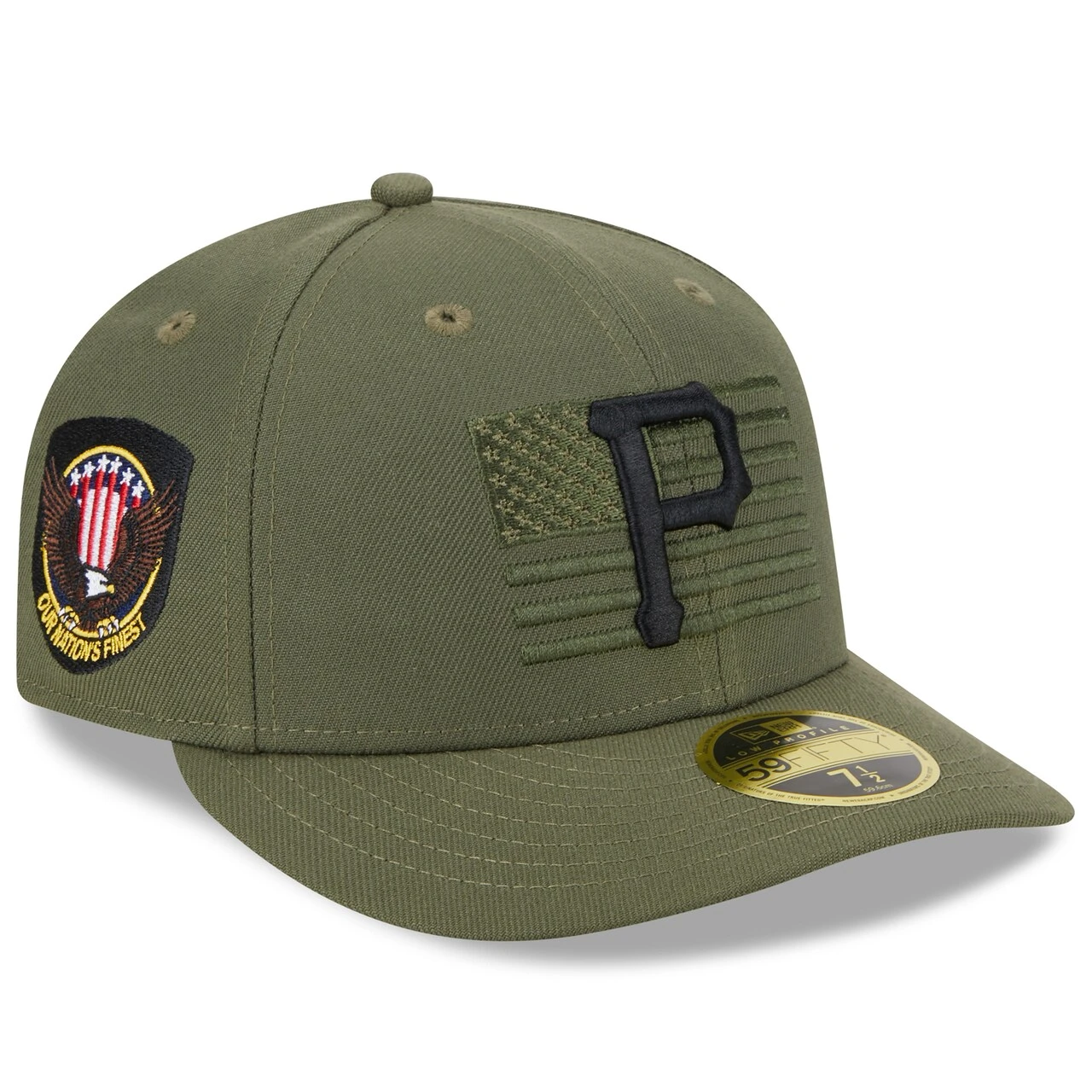 Men's Pittsburgh Pirates New Era Green 2023 Armed Forces Day Low Profile 59FIFTY Fitted Hat 1 Men's Pittsburgh Pirates New Era Green 2023 Armed Forces Day Low Profile 59FIFTY Fitted Hat