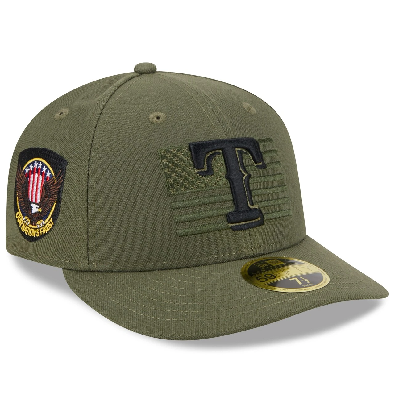 Men's Texas Rangers New Era Green 2023 Armed Forces Day Low Profile 59FIFTY Fitted Hat 1 Men's Texas Rangers New Era Green 2023 Armed Forces Day Low Profile 59FIFTY Fitted Hat