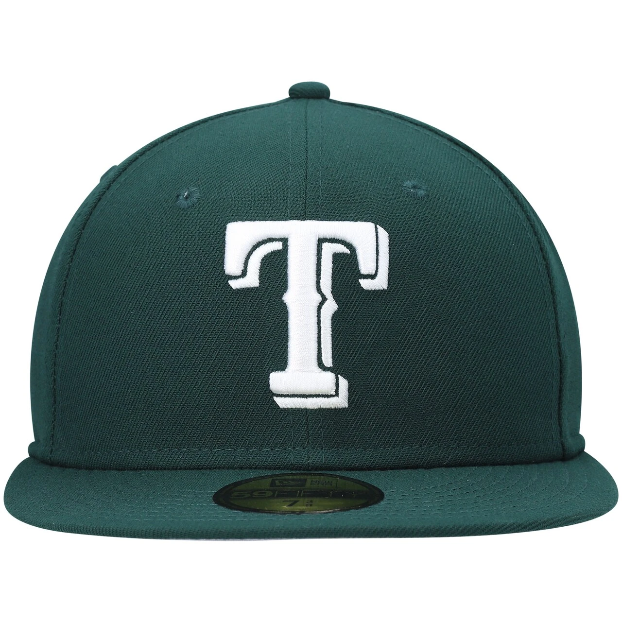 Men's Texas Rangers New Era Green White Logo 59FIFTY Fitted Hat 2 Men's Texas Rangers New Era Green White Logo 59FIFTY Fitted Hat - Image 2