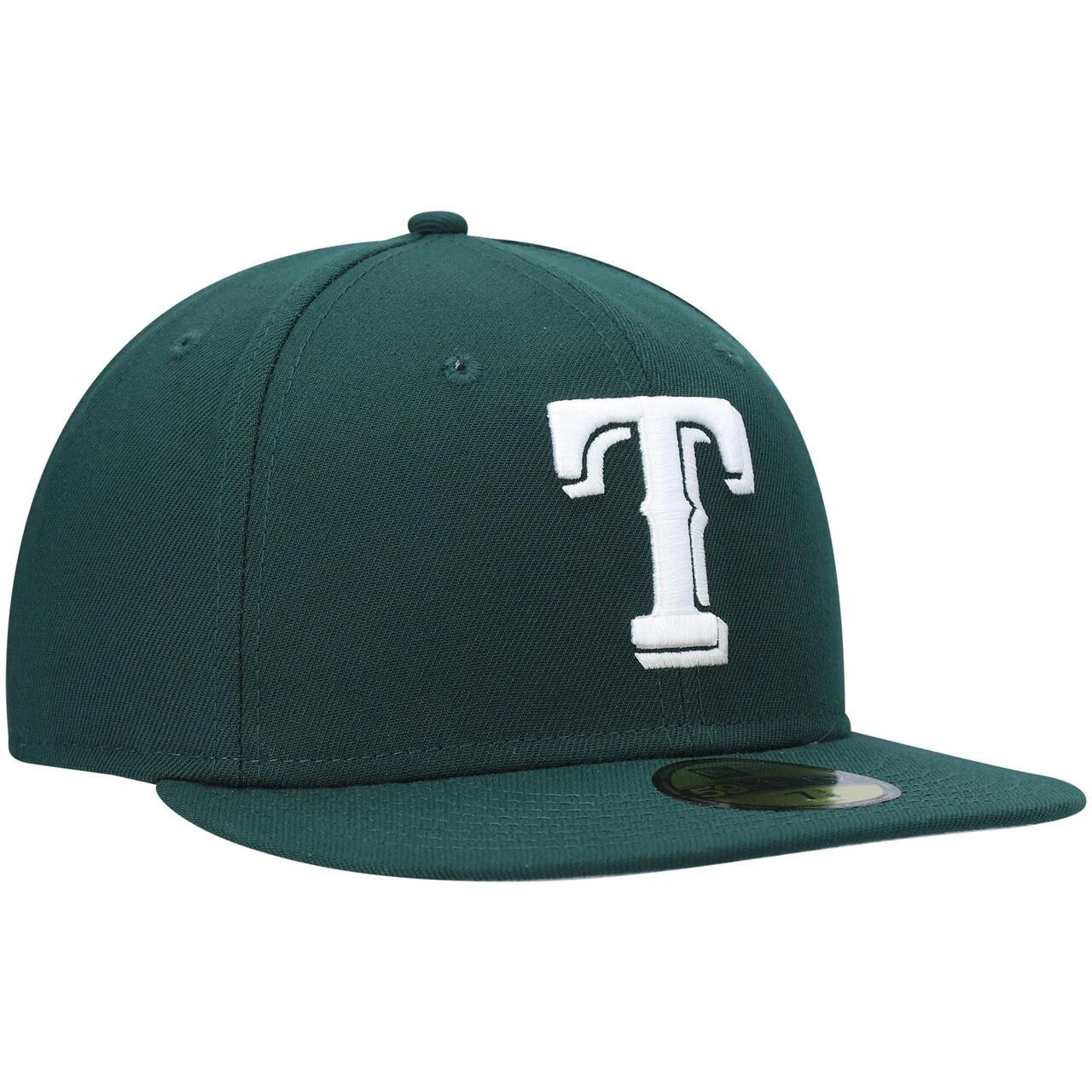 Men's Texas Rangers New Era Green White Logo 59FIFTY Fitted Hat 3 Men's Texas Rangers New Era Green White Logo 59FIFTY Fitted Hat - Image 3