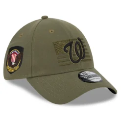Men's Washington Nationals New Era Green 2023 Armed Forces Day 39THIRTY Flex Hat