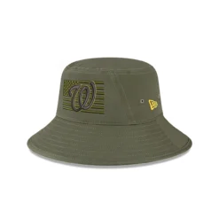 Men's Washington Nationals New Era Green 2023 Armed Forces Day Bucket Hat