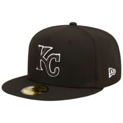 Men's Kansas City Royals New Era Black On Black Dub 59FIFTY Fitted Hat