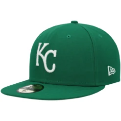 Men's Kansas City Royals New Era Kelly Green White Logo 59FIFTY Fitted Hat