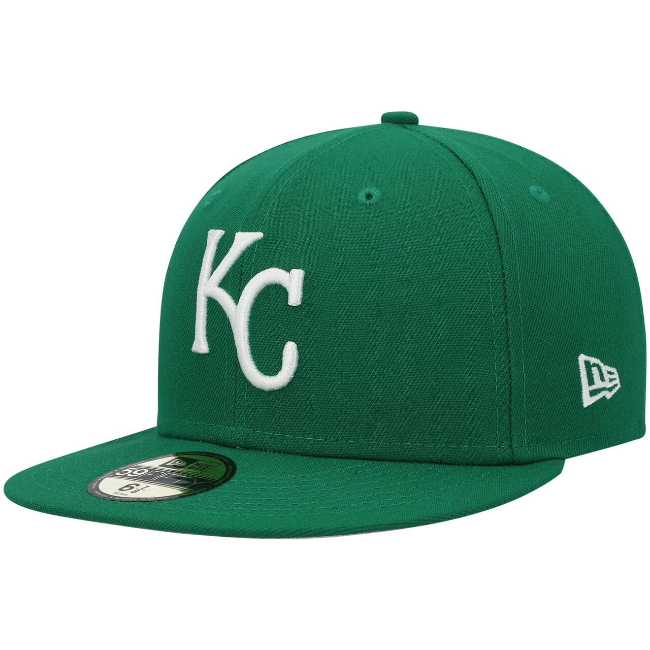 Men's Kansas City Royals New Era Kelly Green White Logo 59FIFTY Fitted Hat 1 Men's Kansas City Royals New Era Kelly Green White Logo 59FIFTY Fitted Hat