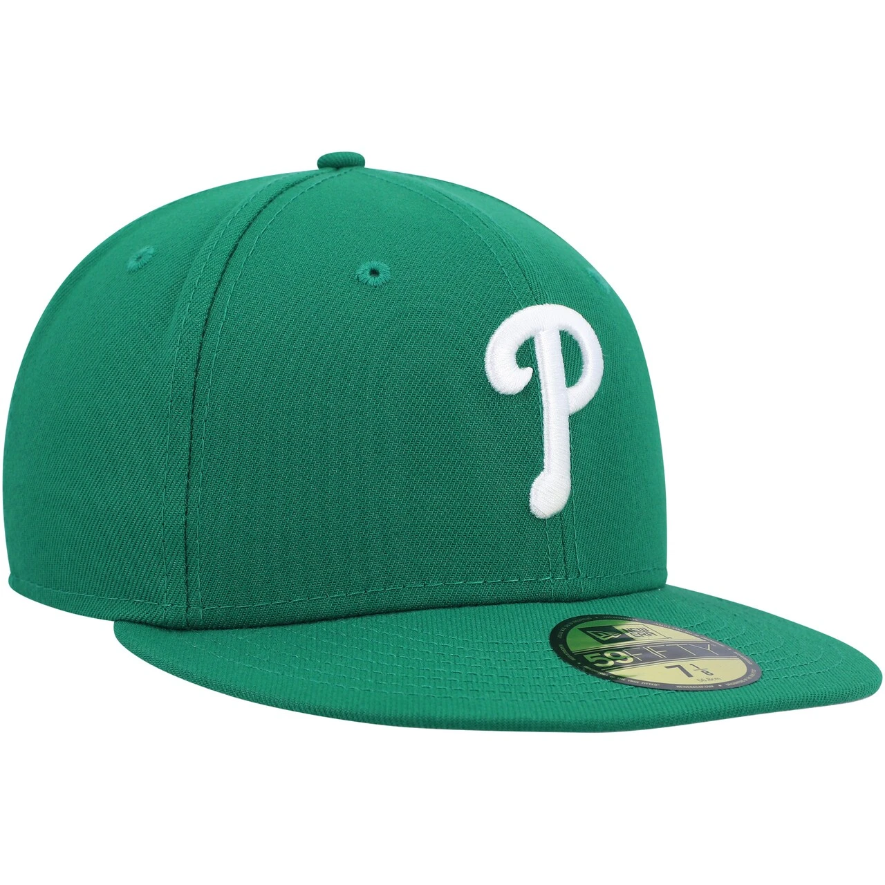 Men's Philadelphia Phillies New Era Kelly Green White Logo 59FIFTY Fitted Hat 3 Men's Philadelphia Phillies New Era Kelly Green White Logo 59FIFTY Fitted Hat - Image 3