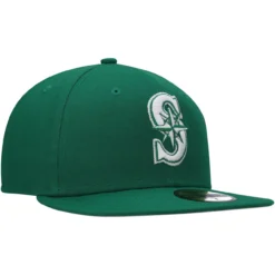 Men's Seattle Mariners New Era Kelly Green White Logo 59FIFTY Fitted Hat 6 Men's Seattle Mariners New Era Kelly Green White Logo 59FIFTY Fitted Hat -BaseballCap Hub Store mens new era kelly green seattle mariners white logo 59fifty fitted hat pi4708000 altimages ff 4708055 484317c971bc426309f9alt3 full