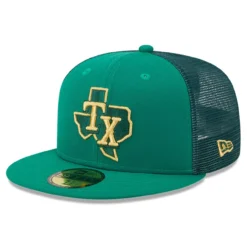 Men's Texas Rangers New Era Kelly Green 2023 St. Patrick's Day 59FIFTY Fitted Hat